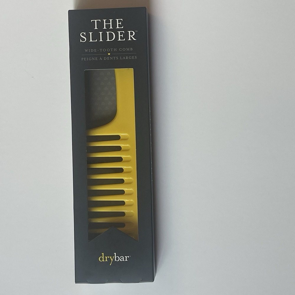 Drybar "The Slider" Wide-Tooth Comb Yellow Detangling Hair Tool New in Box